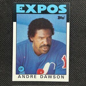 1986 Topps #760 Andre Dawson - HOF Montreal Expos